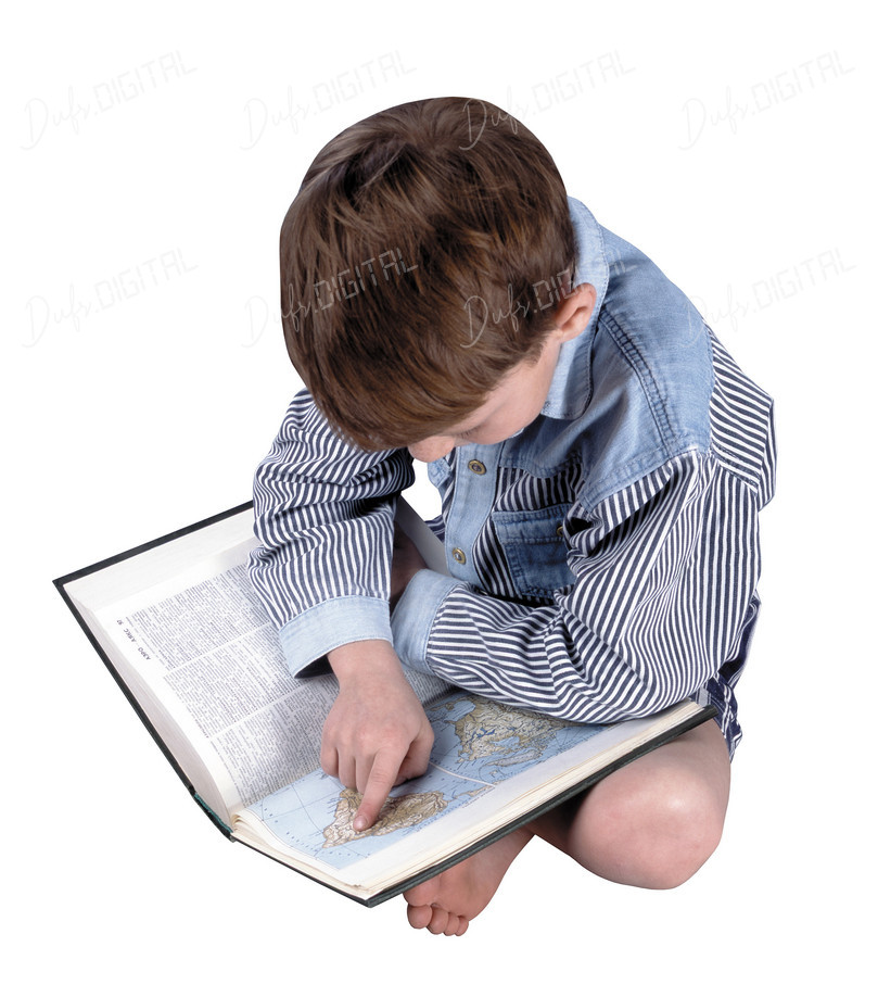 Child Exploring Map