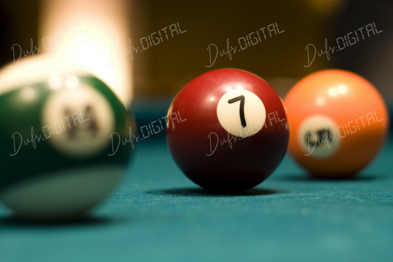 Billiard Balls Close-Up
