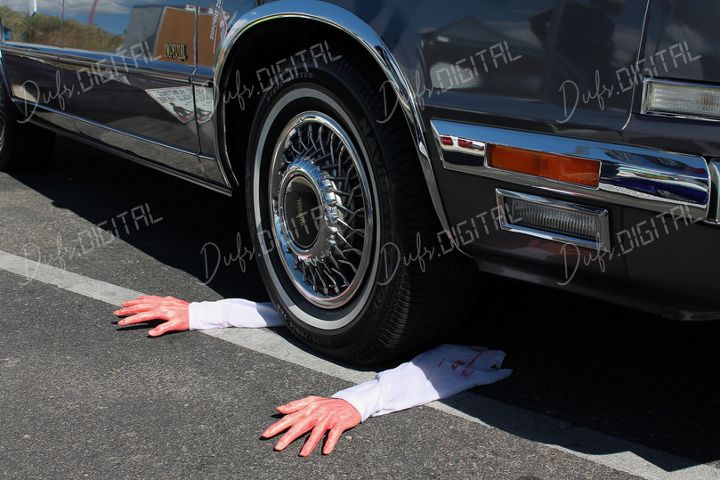 Car With Fake Hands