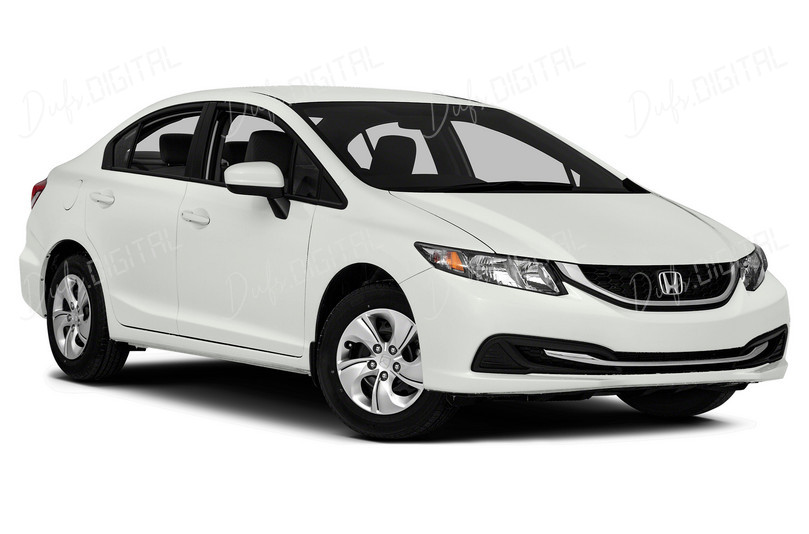White Honda Civic