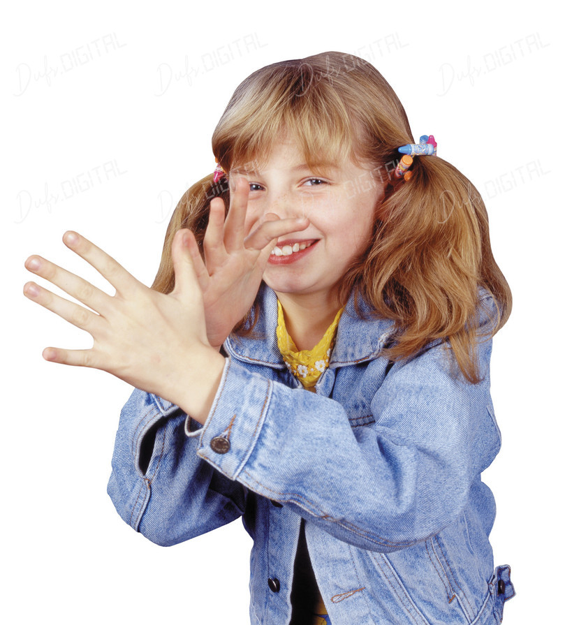 Playful Child Smiling