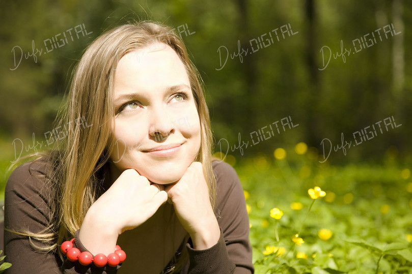 Contemplative Woman Outdoors