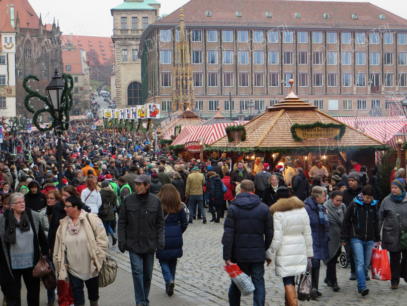 Busy Christmas Market