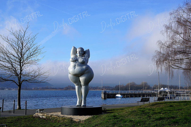 Outdoor Sculpture by Lake