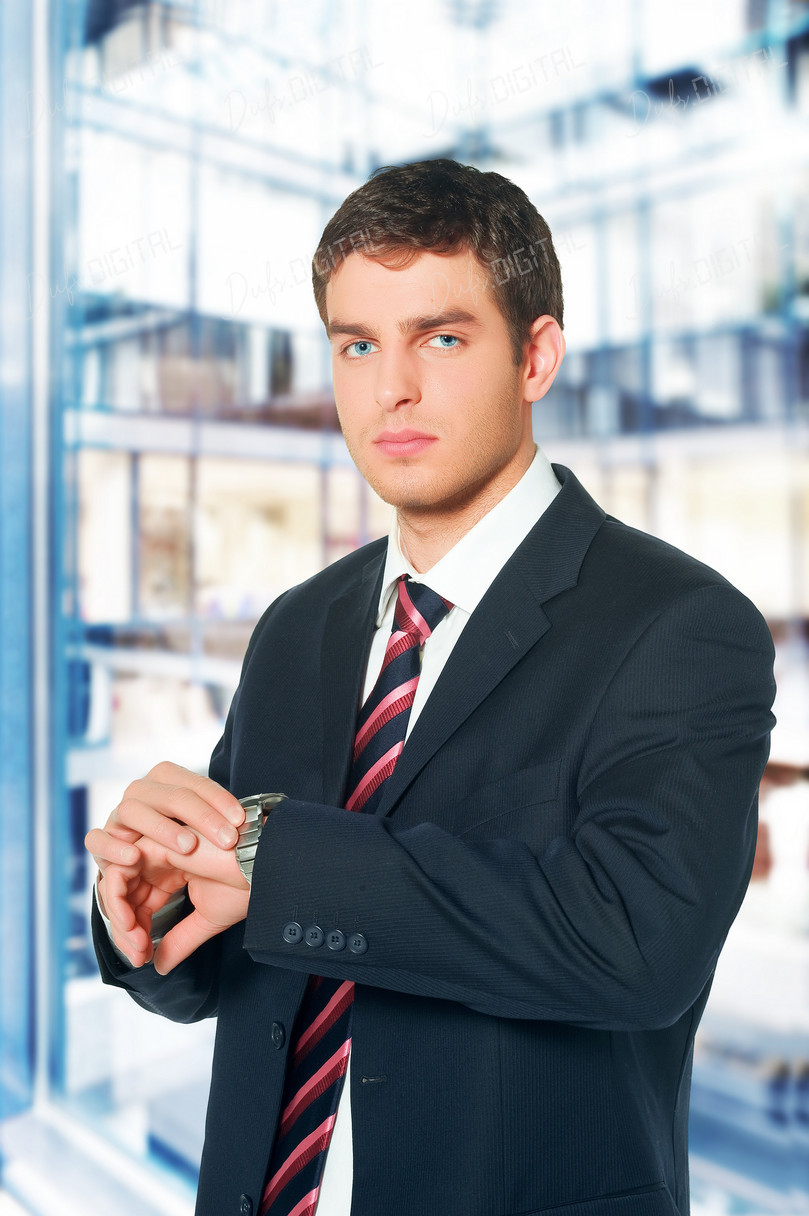 Professional Man Checking Watch