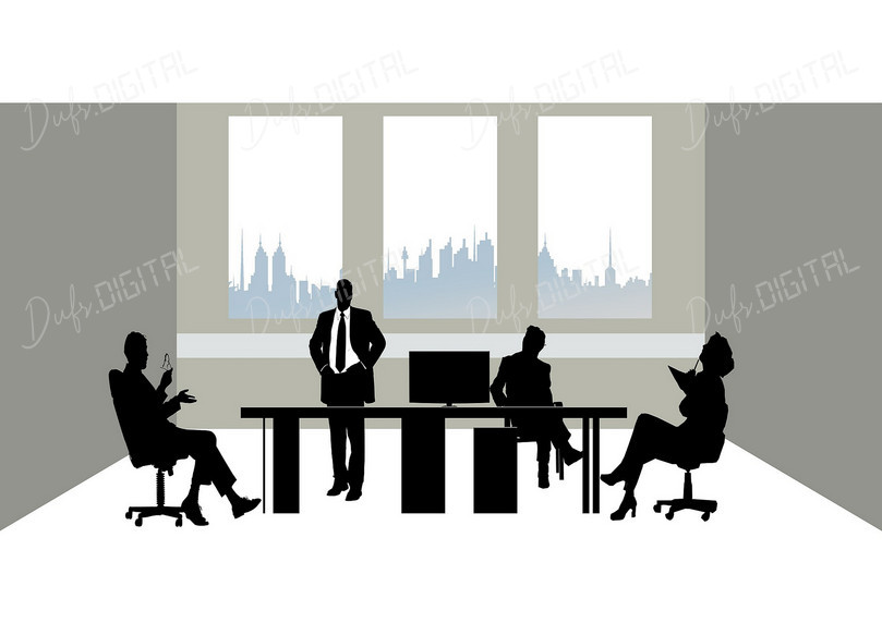 Business Meeting Silhouette