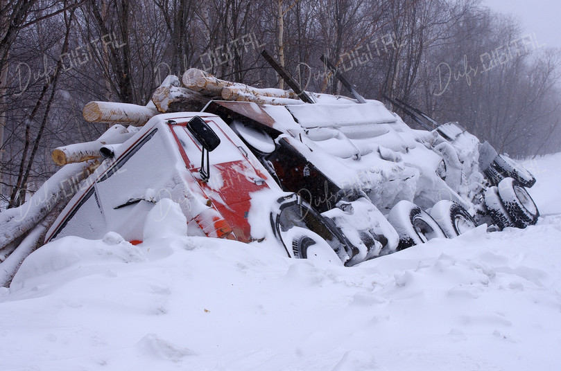 Abandoned Truck in Snow