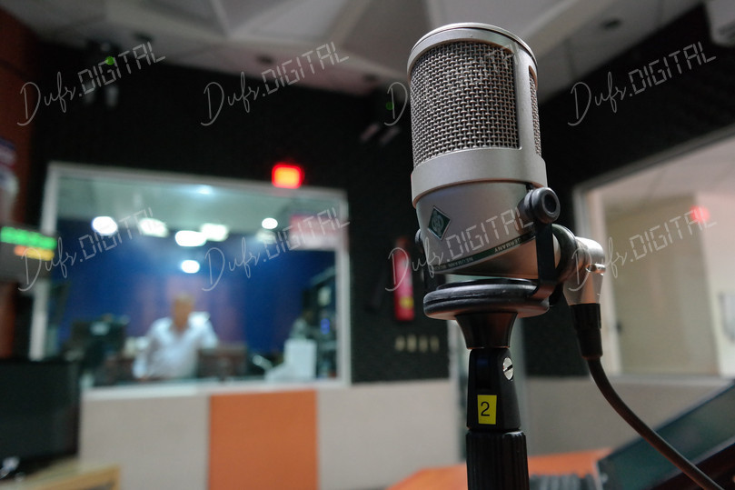 Studio Microphone Close-Up