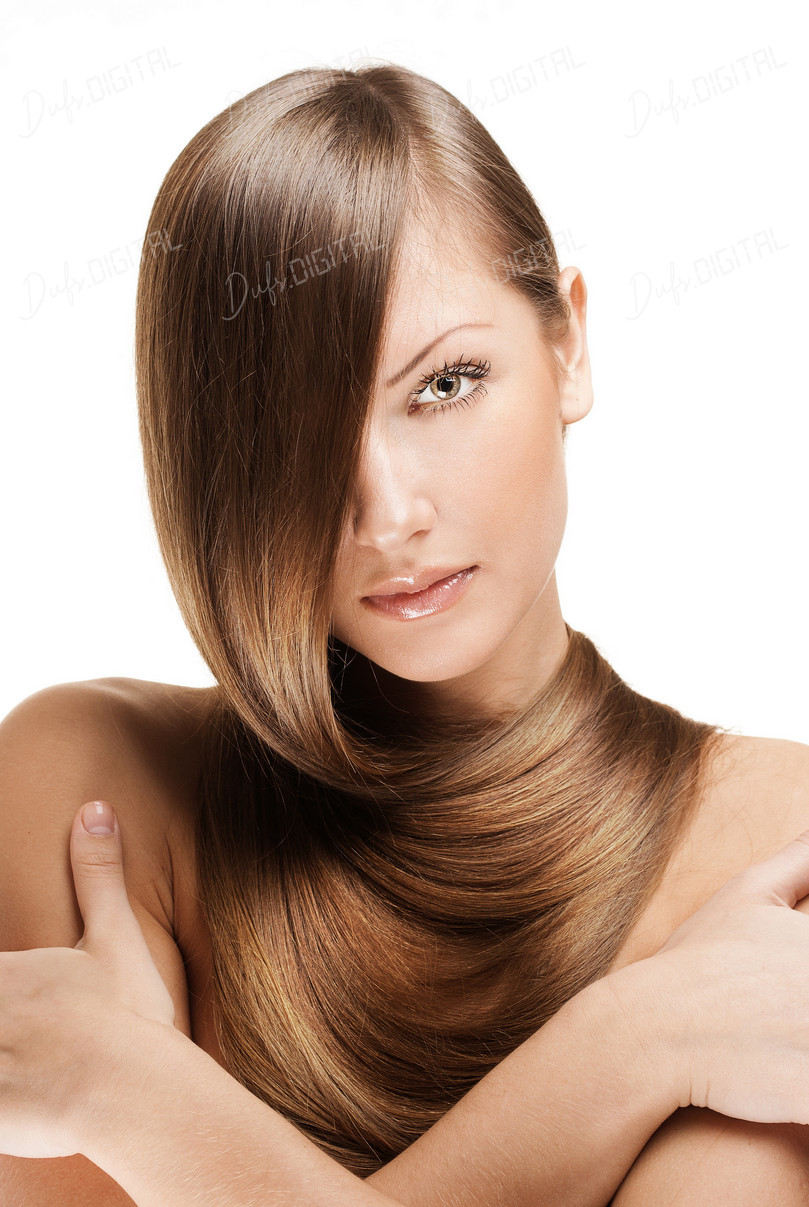 Beautiful Woman with Hair