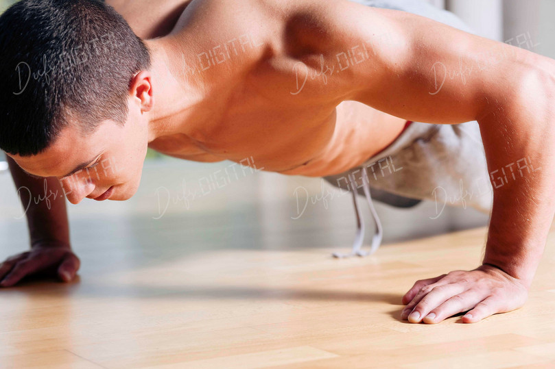 Fitness Push-Up Exercise