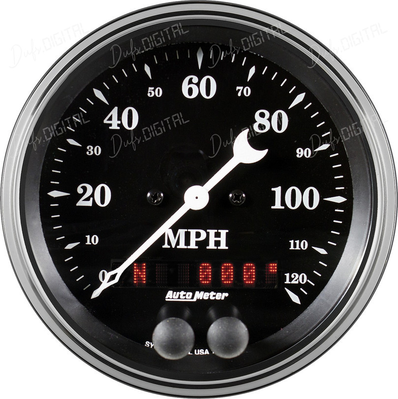 Speedometer Gauge Close-Up