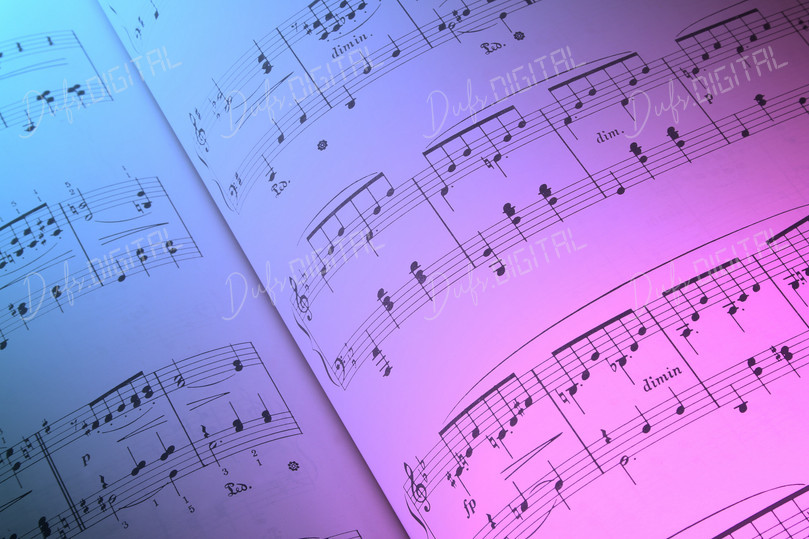 Colorful Music Sheet