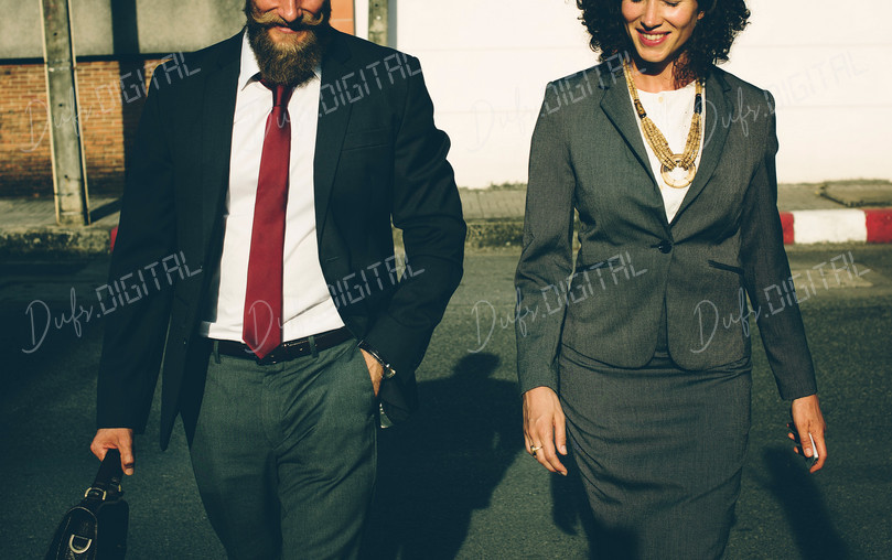 Business Professionals Walking