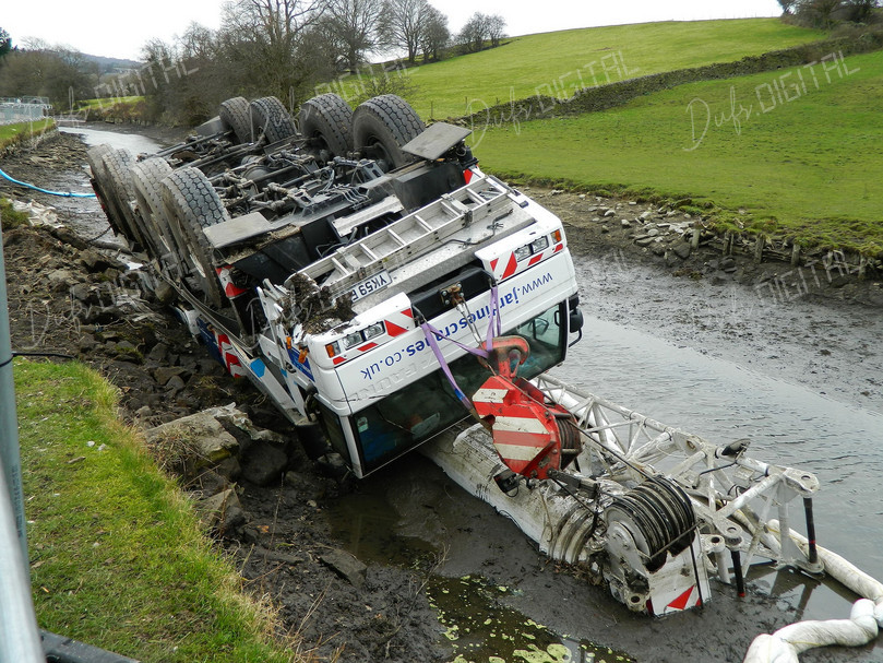 Overturned Vehicle in Water