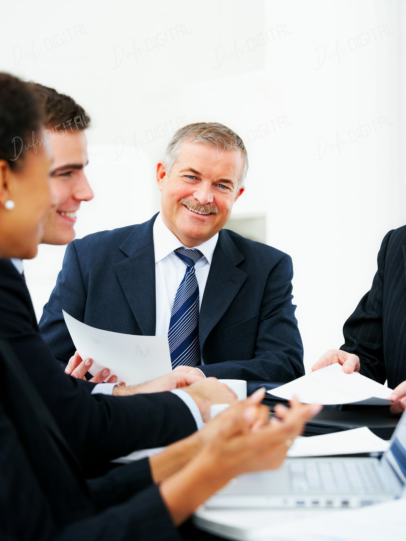 Business Meeting Smiles