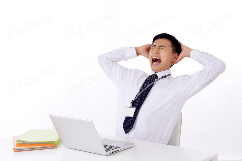 Stressed Office Worker