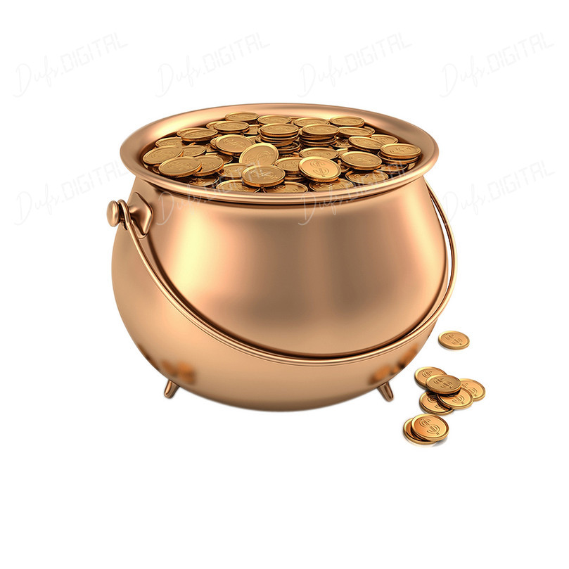 Golden Coin Pot