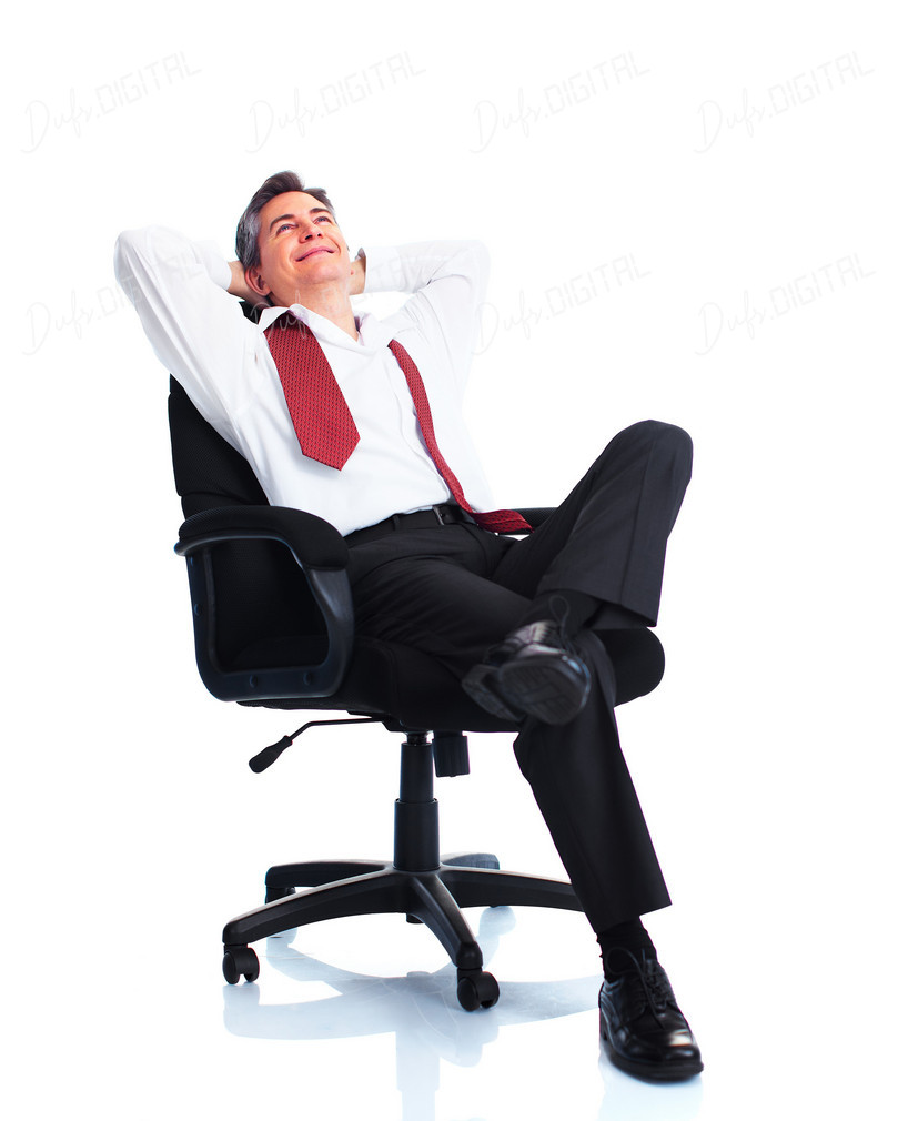 Relaxed Businessman in Chair