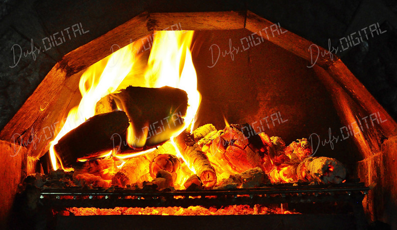 Cozy Fireplace Flames