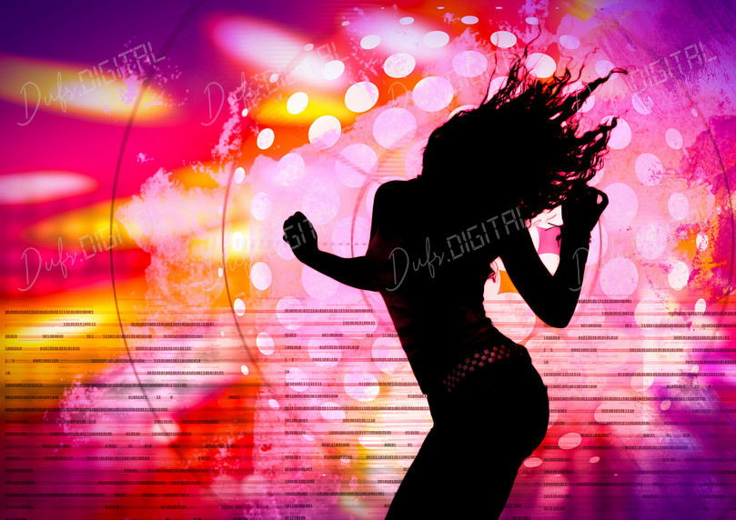 Dancing Silhouette Abstract