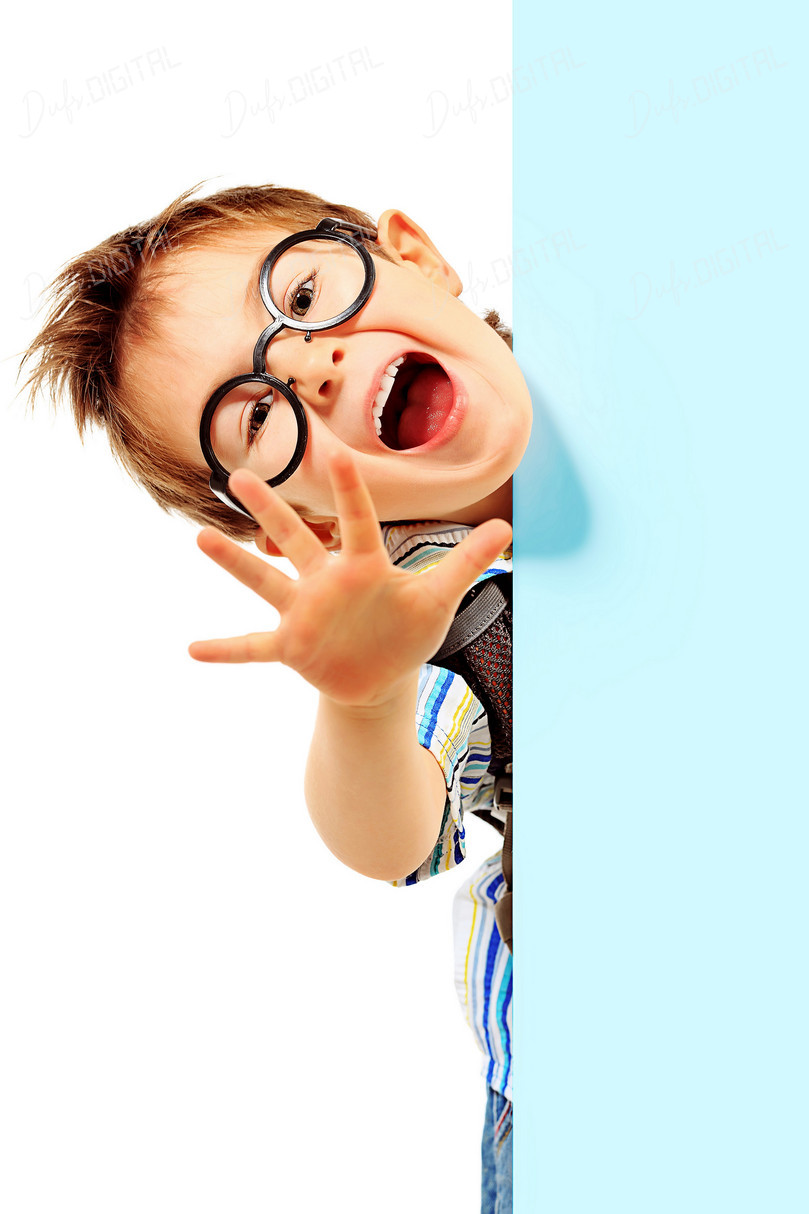 Excited Boy Reaching Out