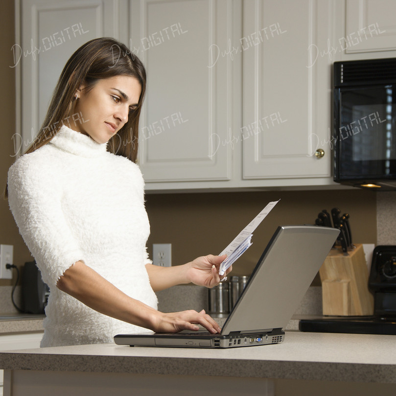 Woman Working from Home