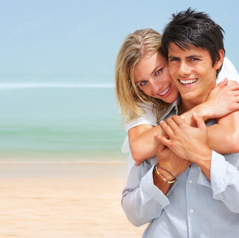 Happy Beach Couple