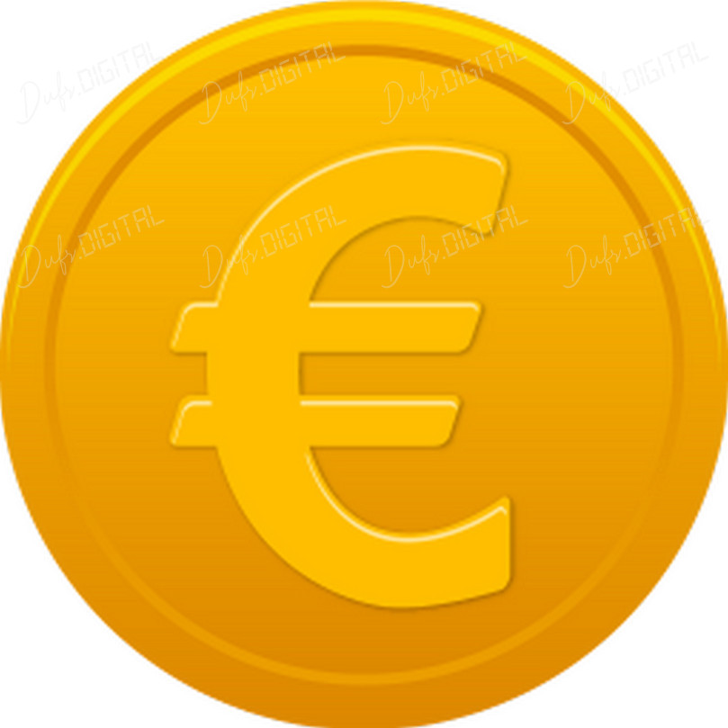 Golden Euro Coin