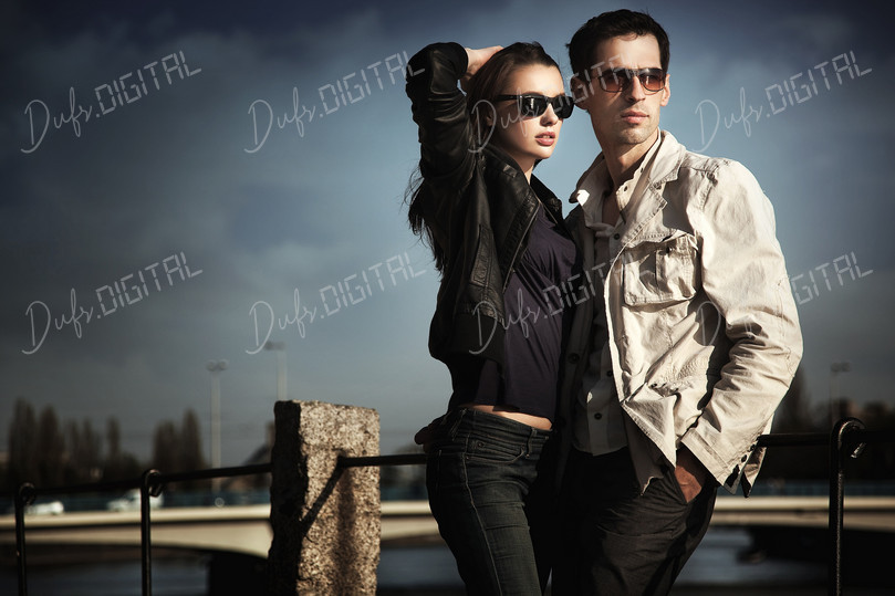 Stylish Urban Couple