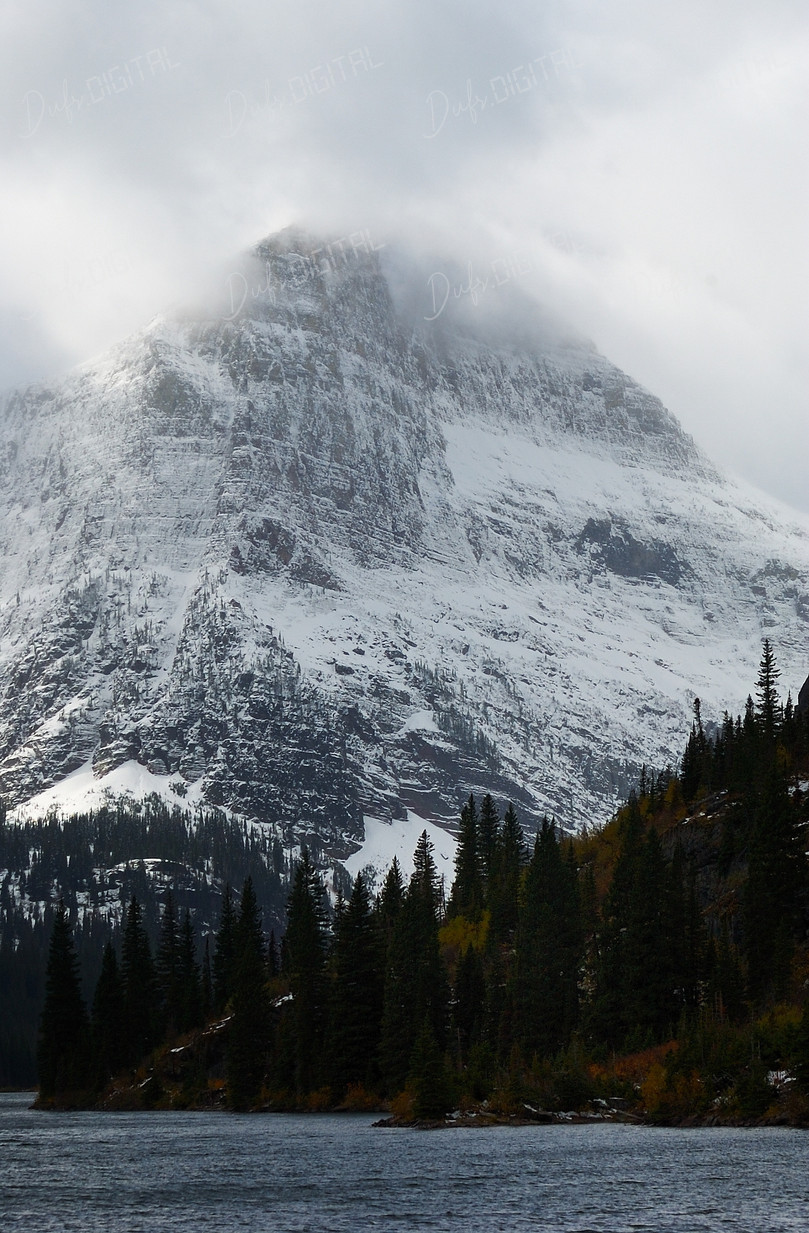 Mountainous Landscape with Fog