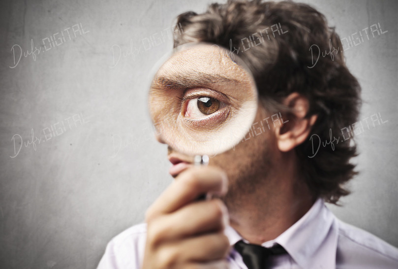 Eye through Magnifying Glass