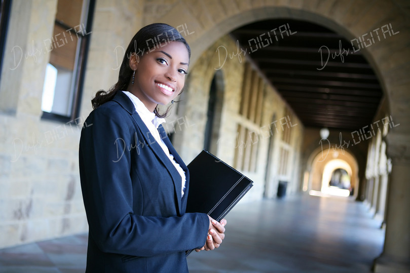 Confident Businesswoman Smiling