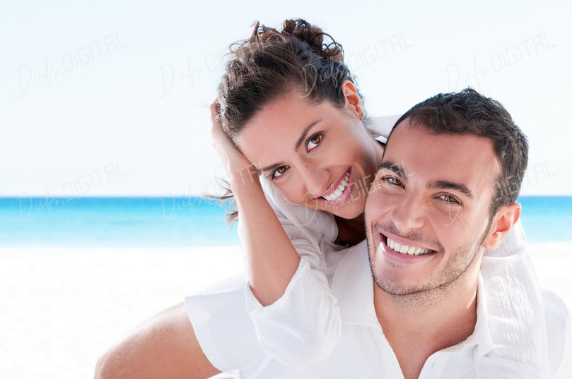 Happy Couple at Beach