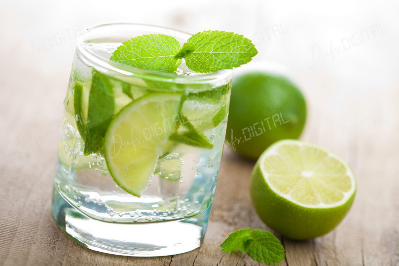 Refreshing Lime Mint Drink