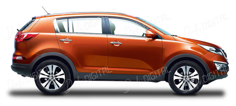 Sleek Orange SUV
