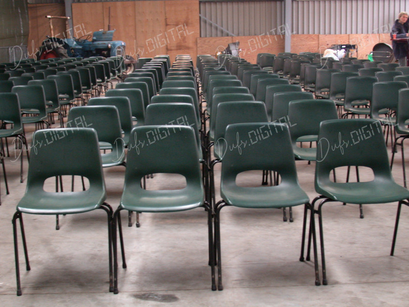 Empty Chairs Arrangement