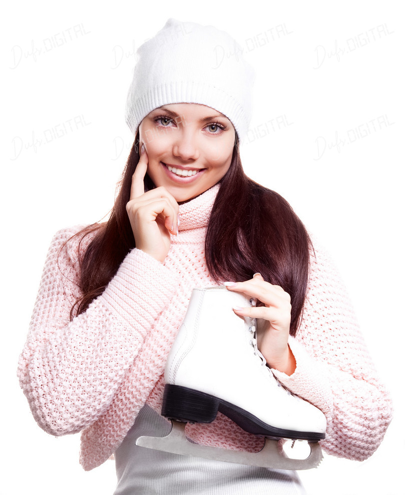 Smiling Ice Skater