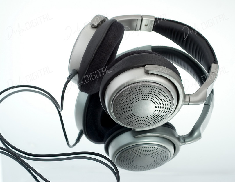 Silver Headphones on Surface