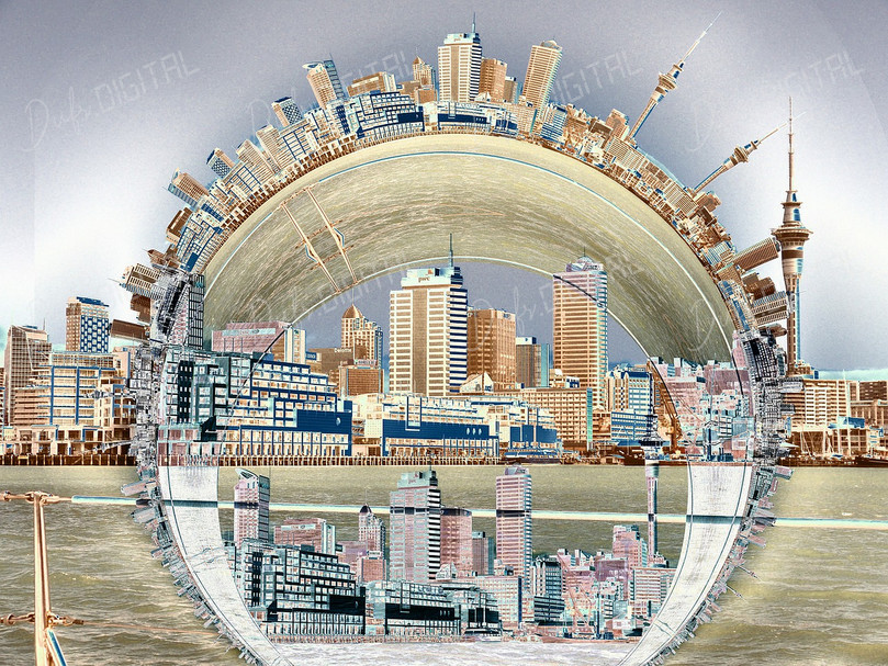 Cityscape Optical Illusion