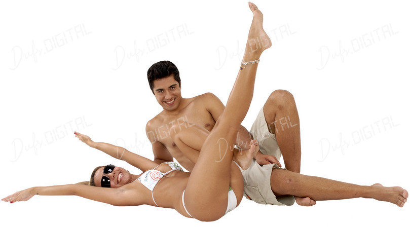 Playful Couple Relaxing