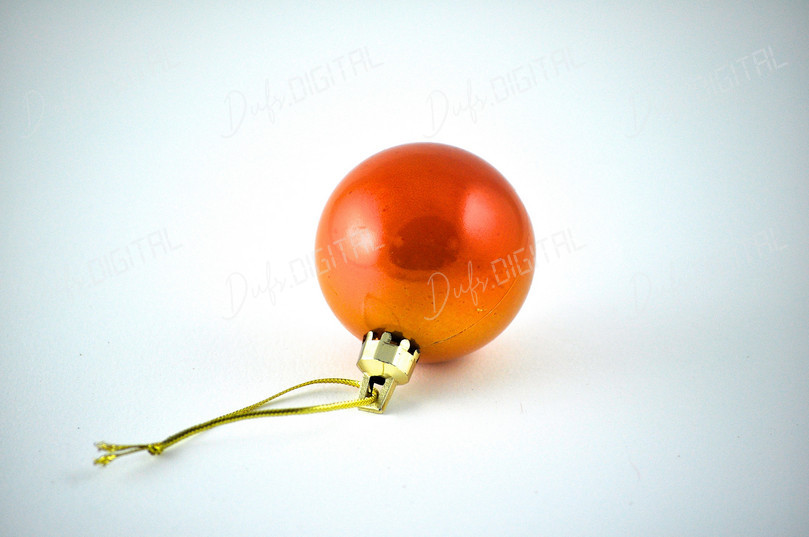 Orange Christmas Ornament