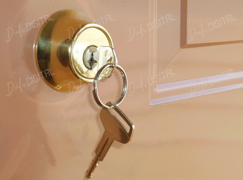 Key in Door Lock