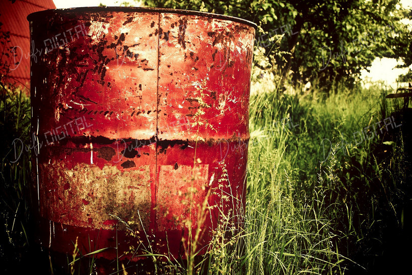 Weathered Red Barrel