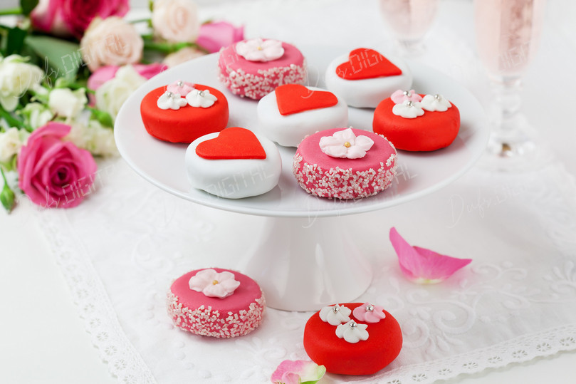 Colorful Heart-Shaped Sweets