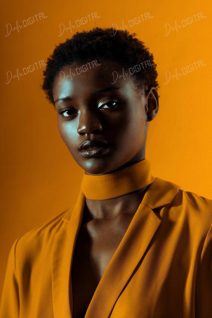 Stylish Portrait in Yellow