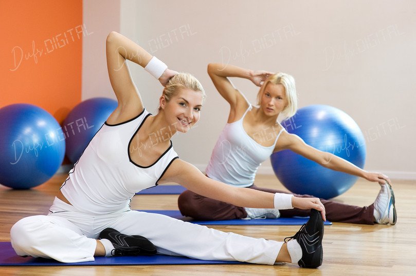 Women Exercising Together