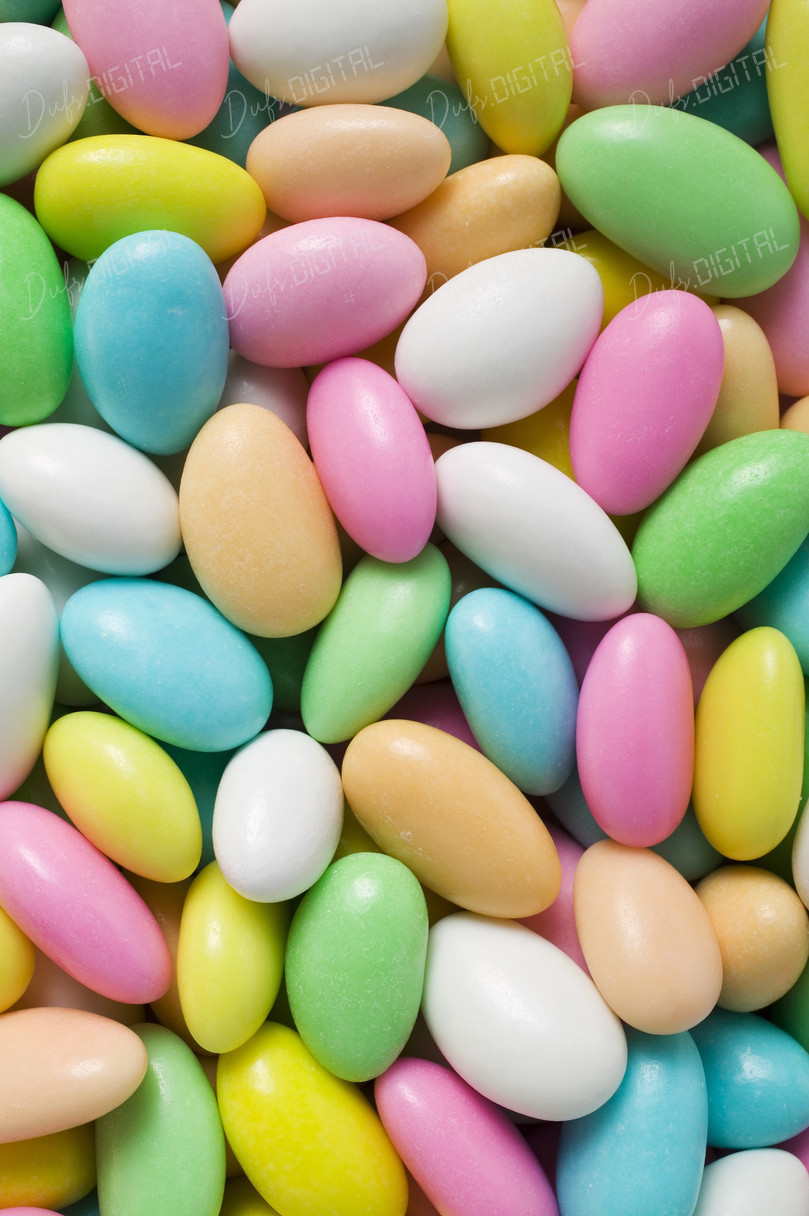 Colorful Candy Coated Eggs