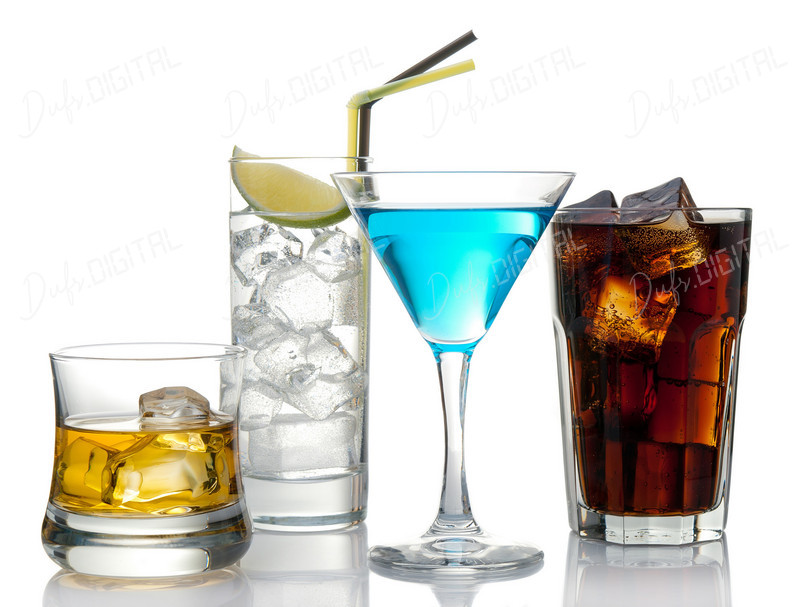 Assorted Drinks Showcase