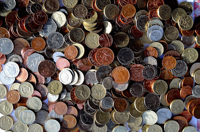 Coins Pile Background