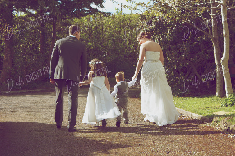 Family in Wedding Attire